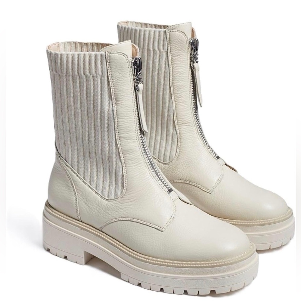 Sam Edelman Platform Cream Boots - 7.5